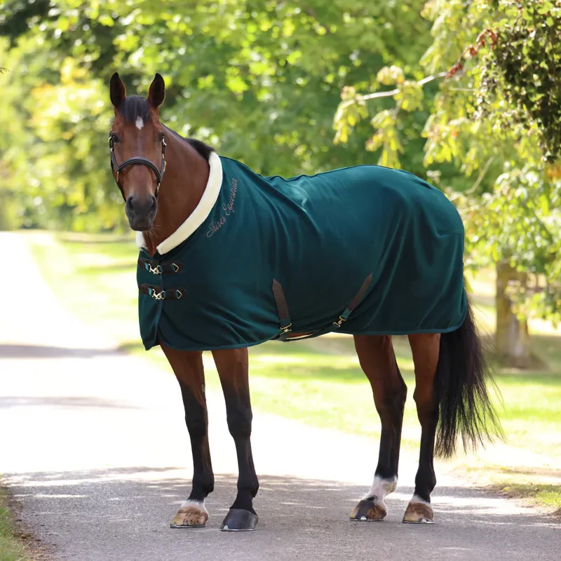 Shires Deluxe Fleece Rug GREEN