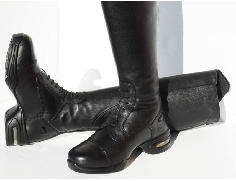 Rhinegold Elite Siena Laced Riding Boots Black 42 Calf 0-2