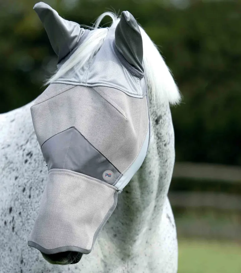 Premier Equine Buster Fly Mask Xtra Silver-2
