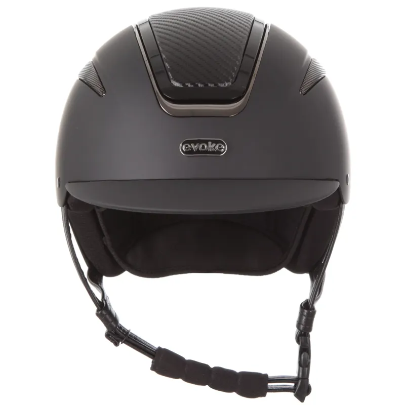 Evoke Callisto Classic Peak Riding hat Black Carbon/Gunmetal-1