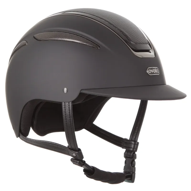 Evoke Callisto Classic Peak Riding hat Black Carbon/Gunmetal-2