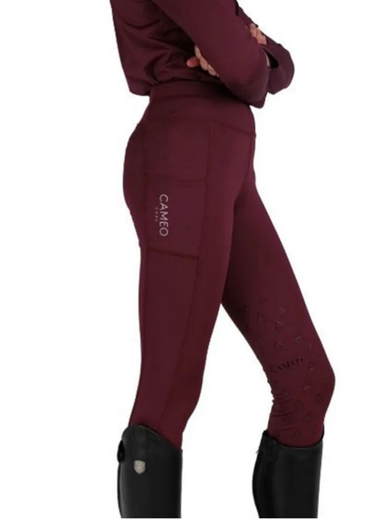 Cameo Equine Junior Core Tights Crimson