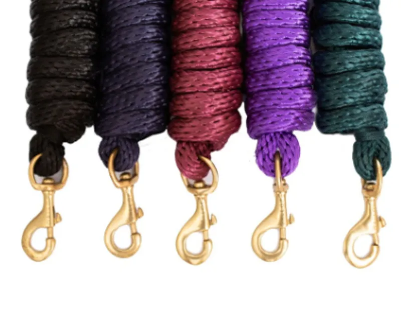 Gallop Delux Poly Lead Rope Burgundy