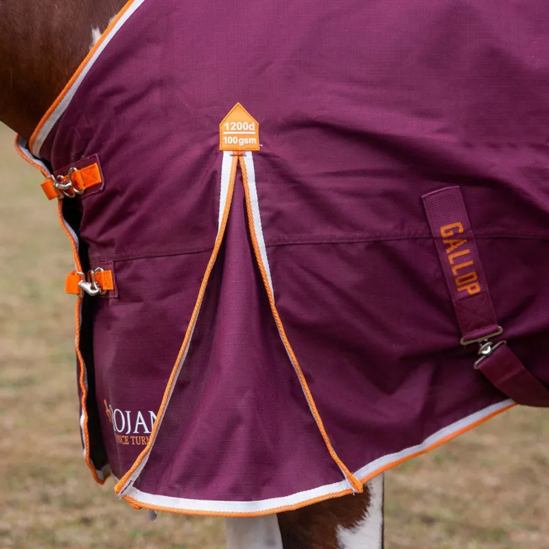 Gallop Trojan Xtra Duraproof 1200Denier 100gm Std Neck Turnout Rug-1