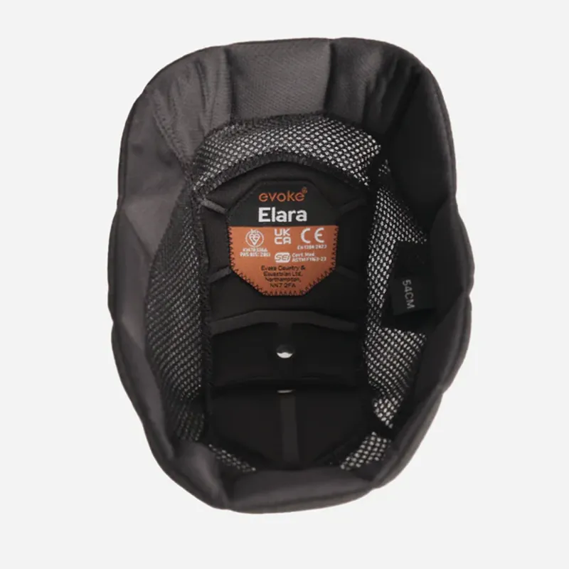 Evoke Elara Hat Liner 58CM/10MM Standard Black
