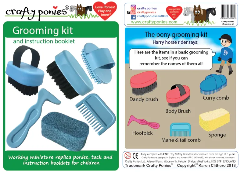 Crafty Ponies Toy Grooming Kit Pink-1