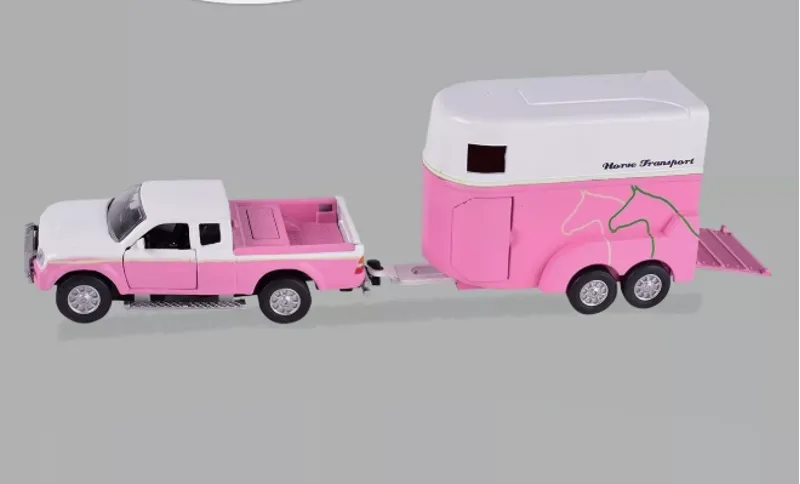 Horse Trailer Play Set Pink