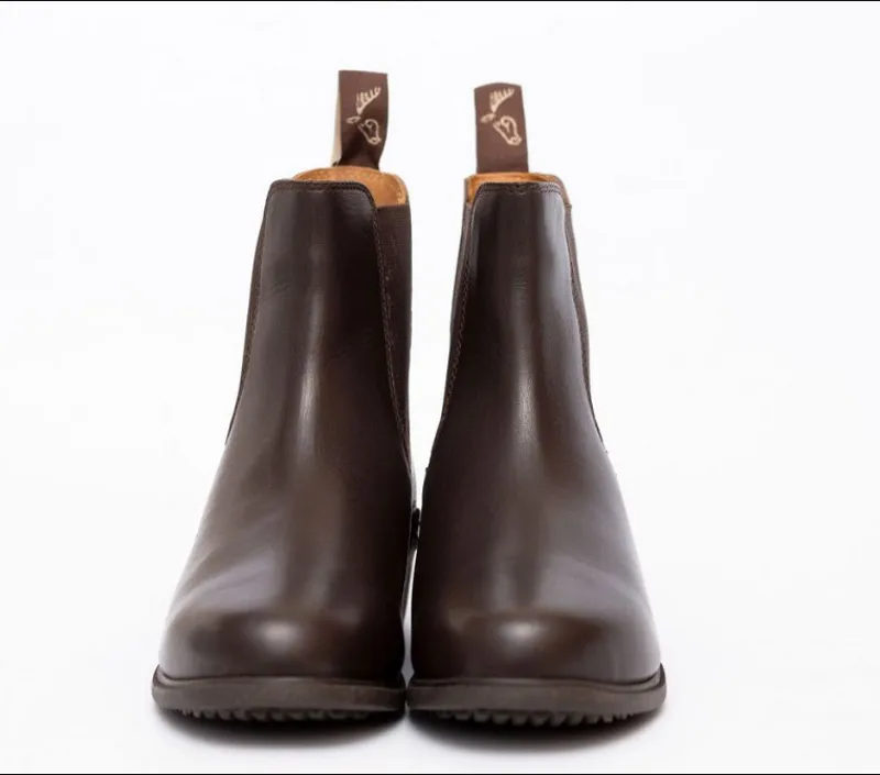 Gallop Elegance Leather Jodhpur Boot Brown Childs-2