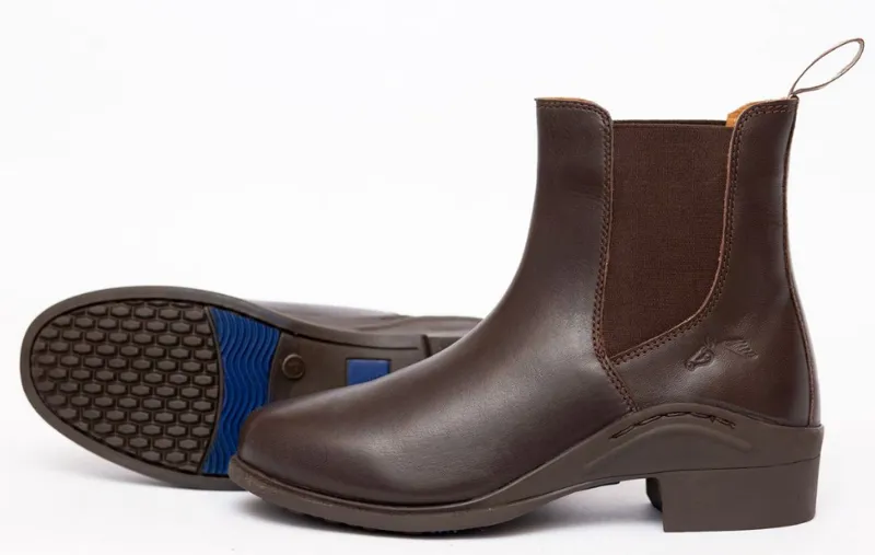 Gallop Elegance Leather Jodhpur Boot Brown Childs