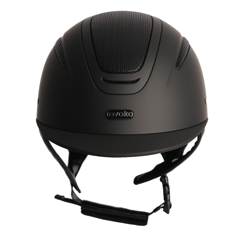 Evoke Elara Classic Peak Midnight Black Matt Medium Shell 55-57cm Liner Not Included