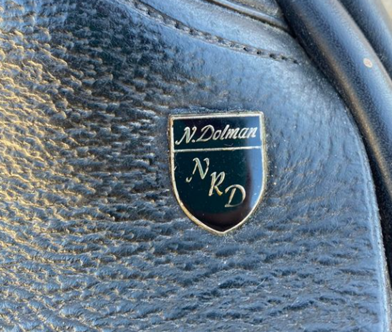 18 Nick Dolman Dressage Saddle Black Wide-4