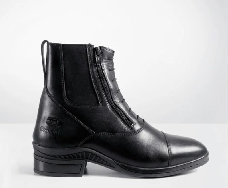 Brogini Vasto Fur Lined Double Zip Paddock Boot Black 41/7