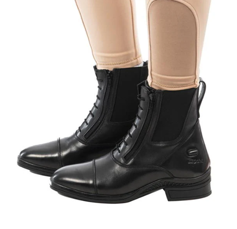 Brogini Vasto Fur Lined Double Zip Paddock Boot Black 41/7-1