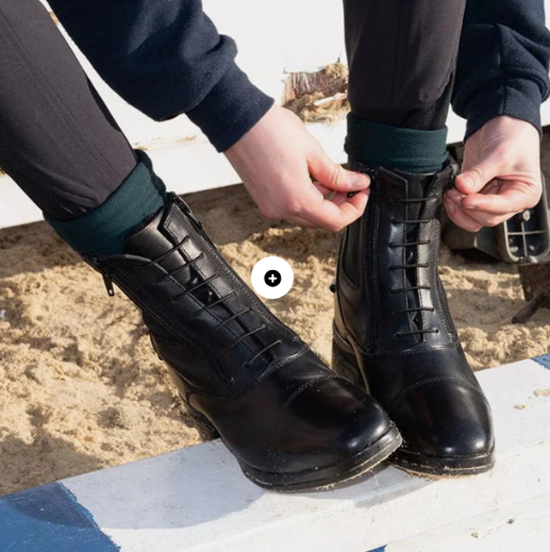 Brogini Vasto Fur Lined Double Zip Paddock Boot Black 41/7-2