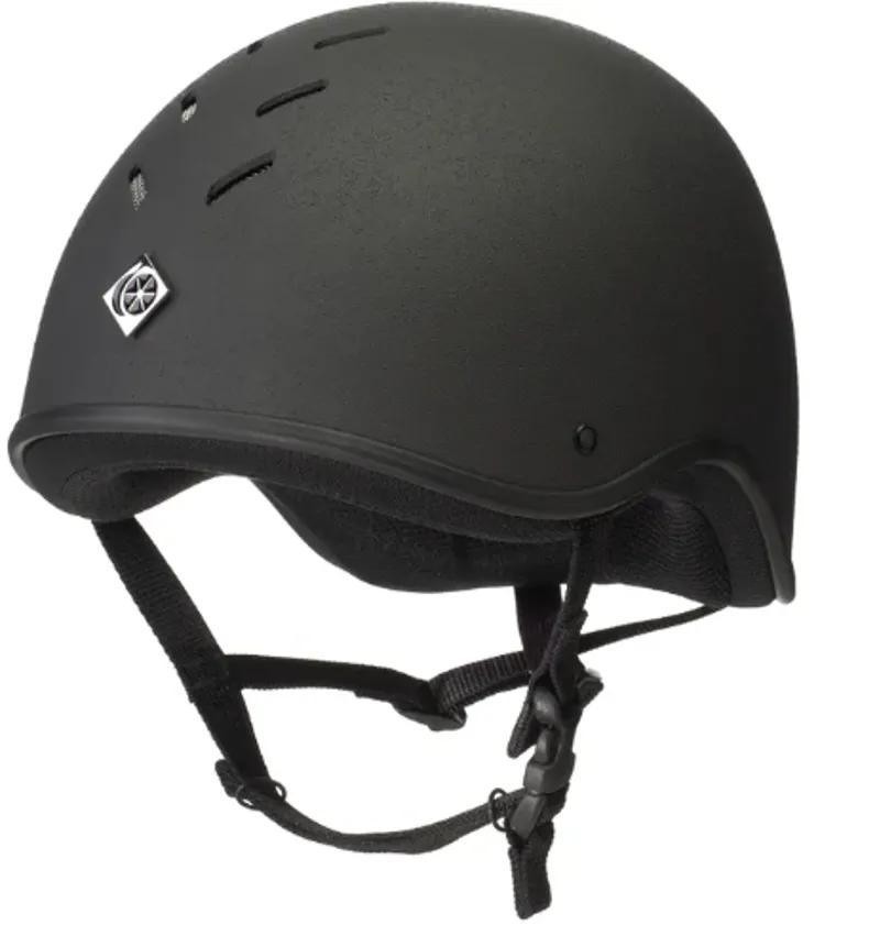Charles Owen Young Rider Skull Black Standard Fit
