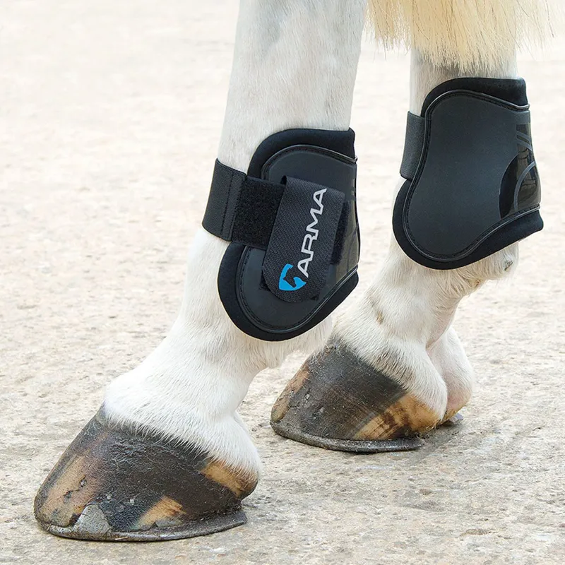 Arma Cob Full Fetlock Boots in Black