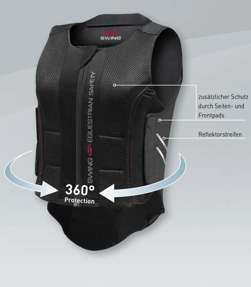 Swing Adult Back Protector P07 Black-1