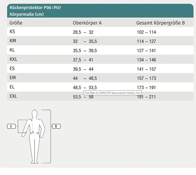 Swing Childs Back Protector P07 Black-3